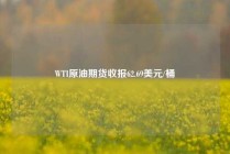 WTI原油期货收报62.69美元/桶
